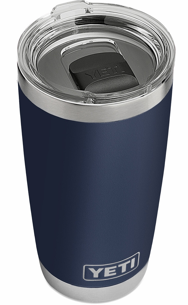 YETI Rambler 20 oz tumbler in navy with MagSlider lid