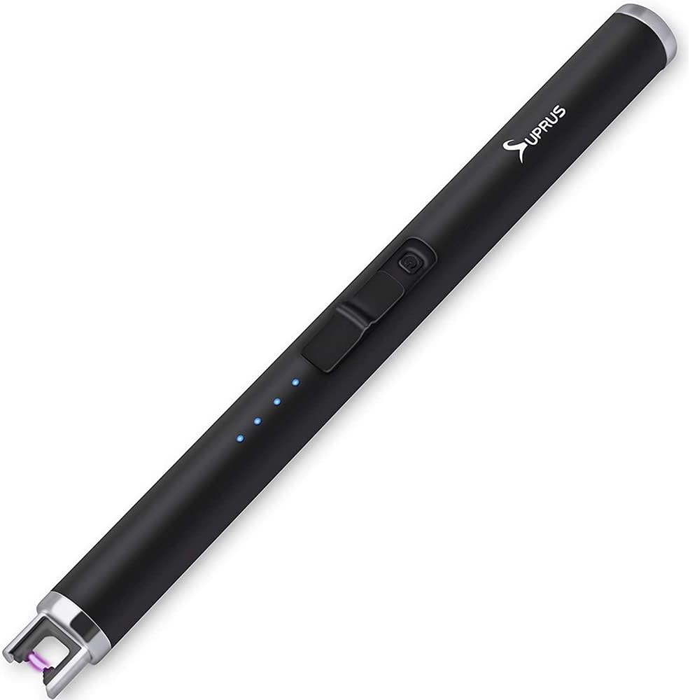 SUPRUS electric arc lighter USB rechargeable in black