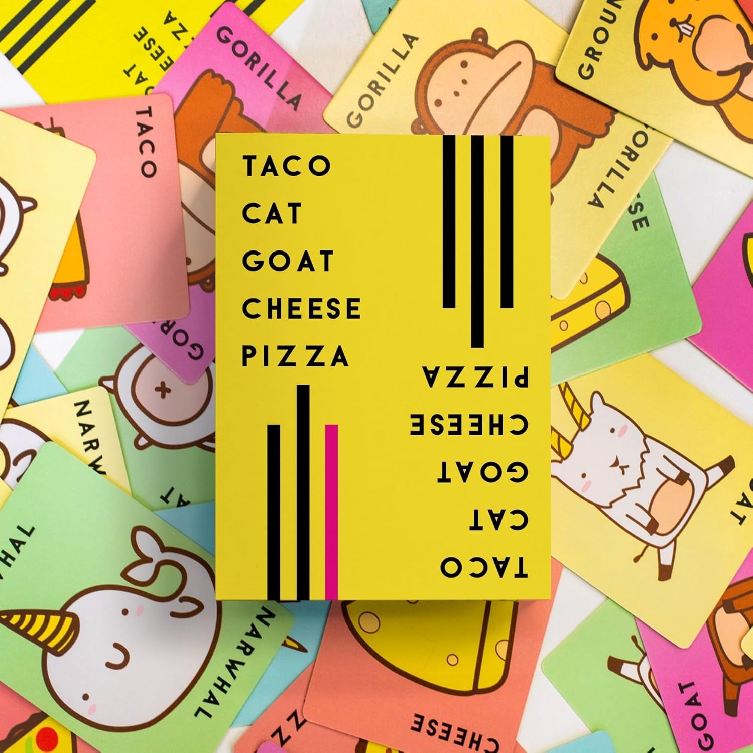 Taco Cat Goat Cheese Pizza fast-paced family card game