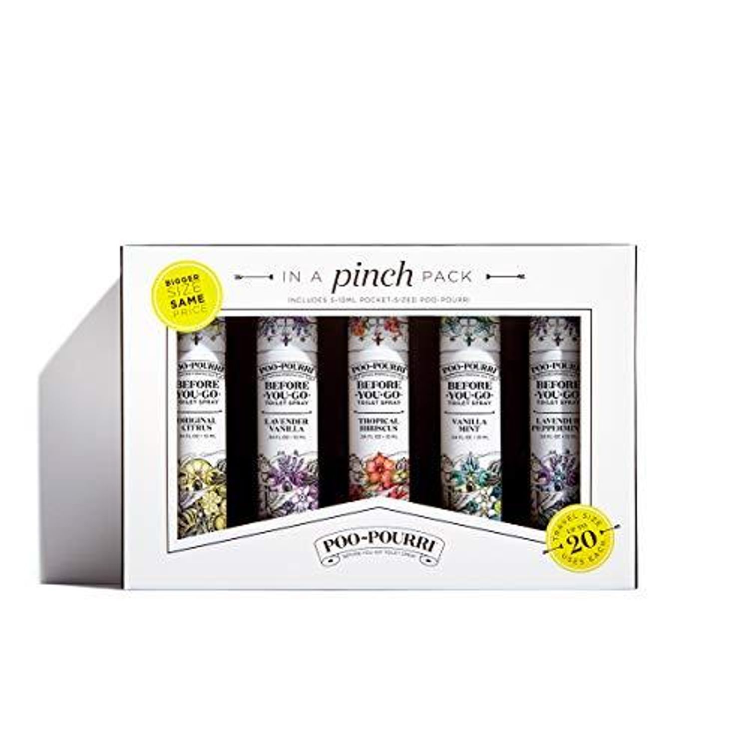 Poo-Pourri before-you-go toilet spray bottle