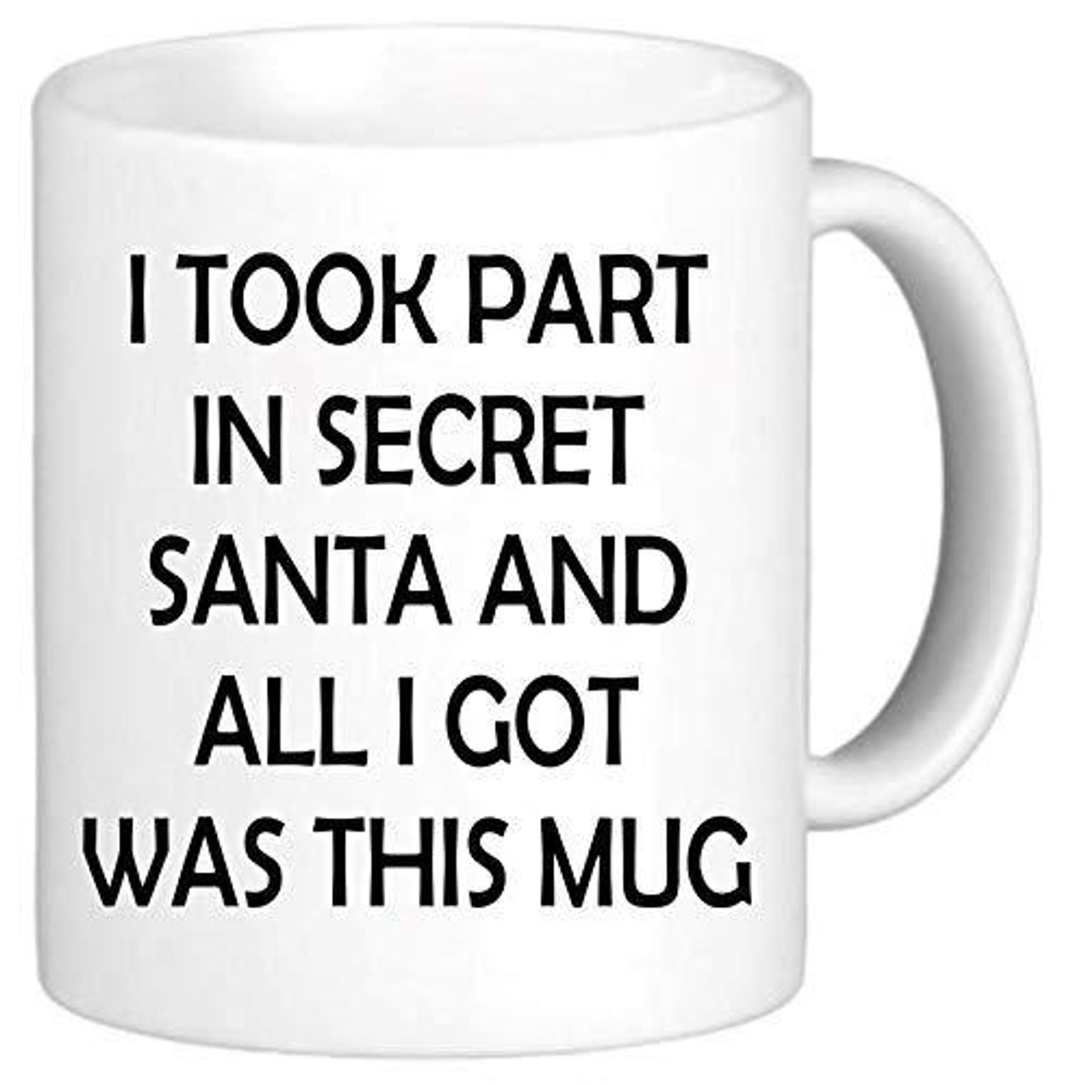 Funny printed coffee mug perfect as a Secret Santa gift