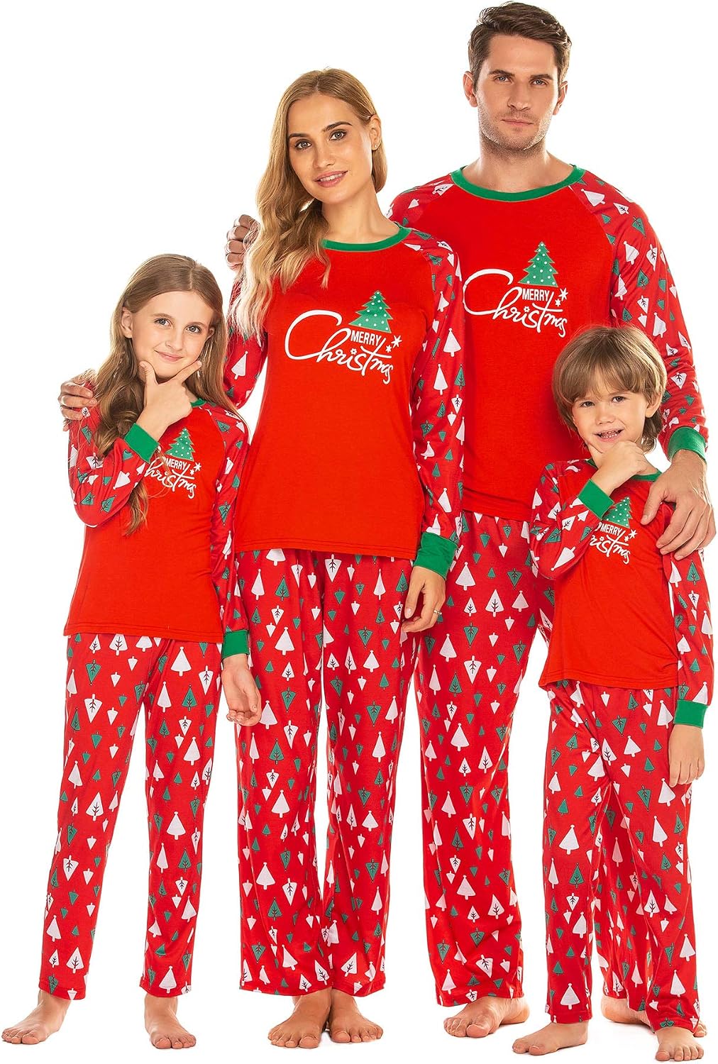 Ekouaer Christmas family matching pajamas set