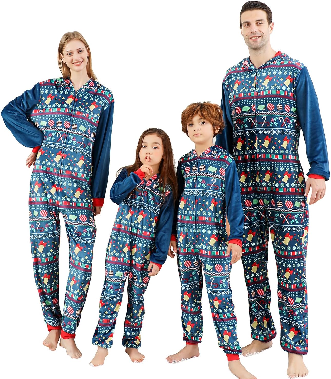 ANGELGGH family Christmas pajamas matching sets