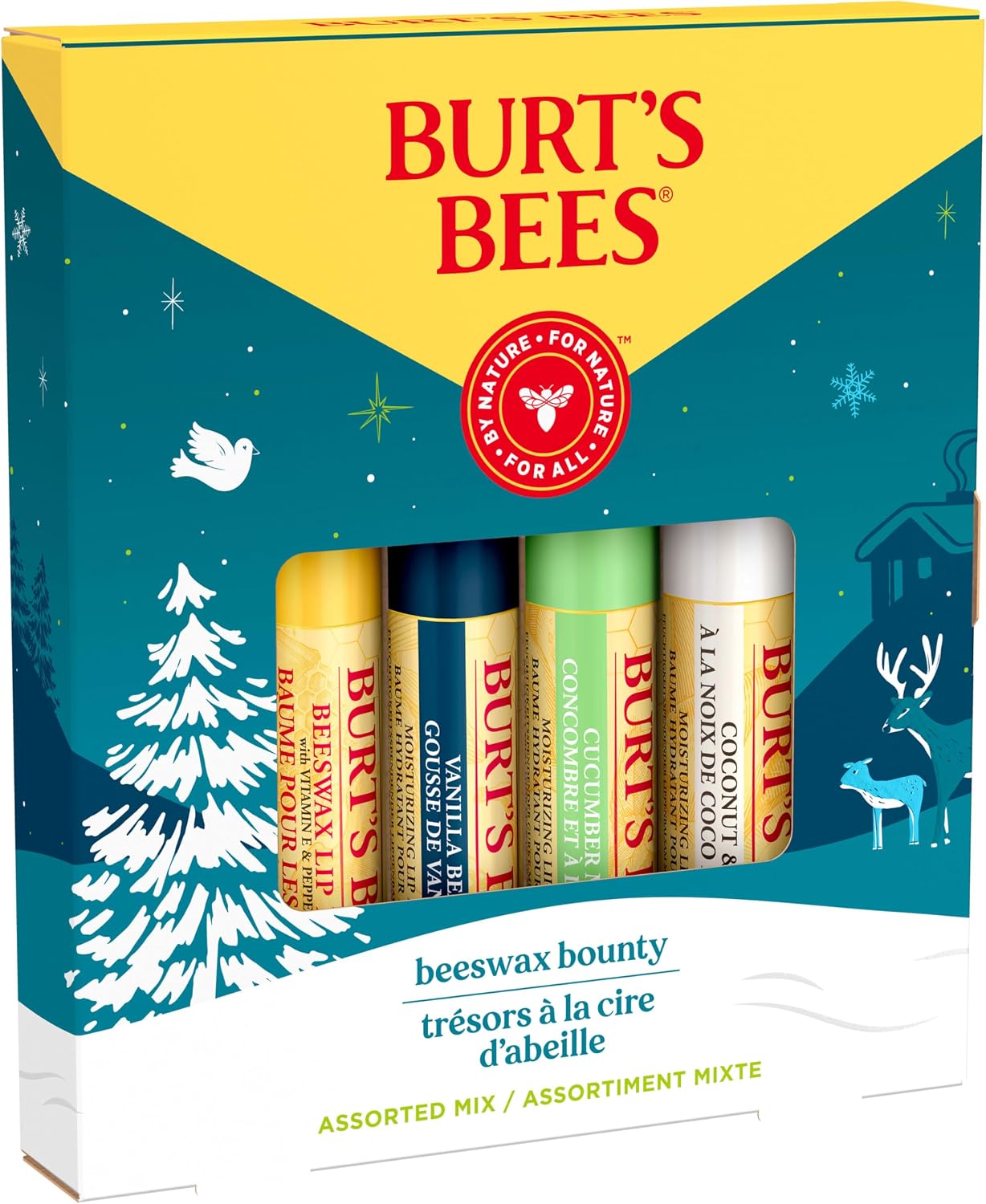Burt's Bees lip balm stocking stuffers 4 pack