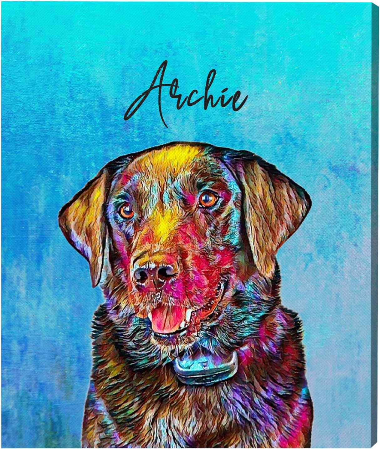 Gossby custom dog portrait personalized canvas wall art from photo