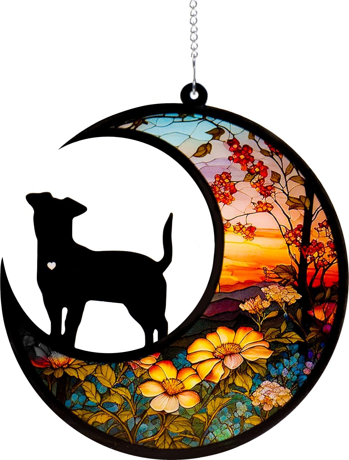 DeerZone dog memorial suncatcher window hanging ornament