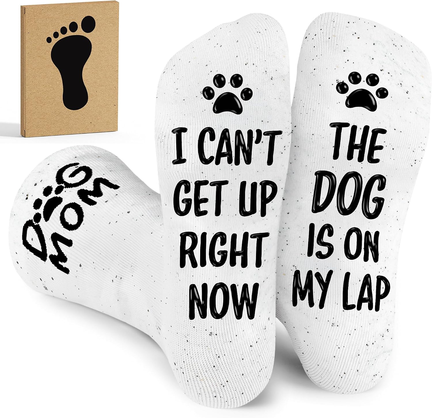 Dog mom Christmas socks gift set for women